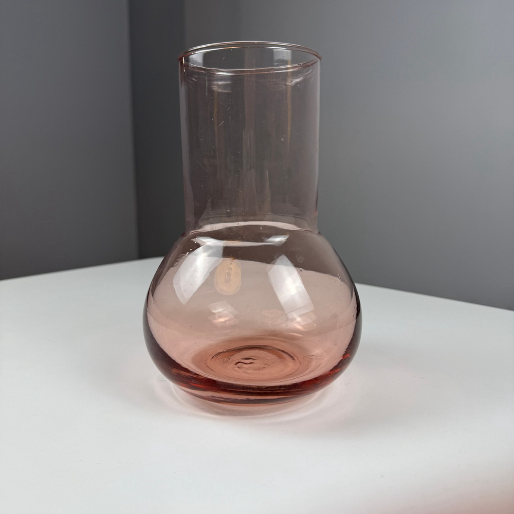 Pink Glass Vase One Size